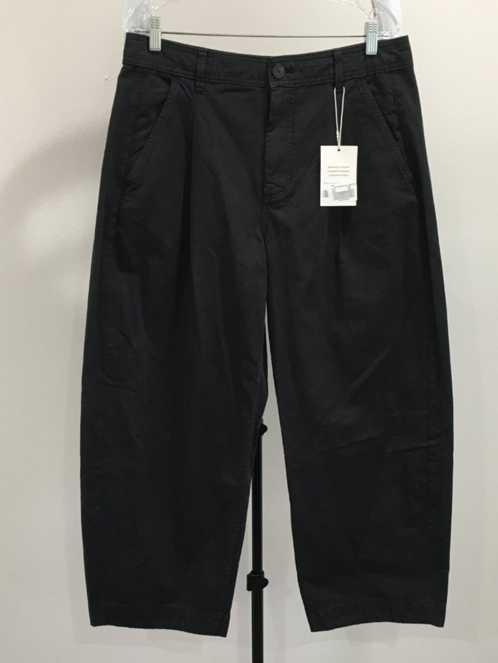 NWT EVERLANE Black THE EVERYWHERE Pant Organic Linen & Cotton Blend